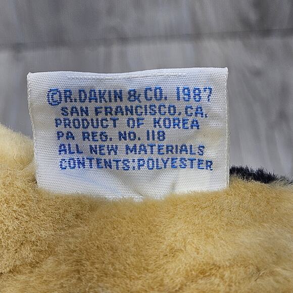 Vintage 1987 Dakin German Shepherd Police Dog Plush Stuffed Animal Toy Korea - Picture 5 of 10